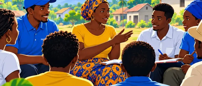 Illustration d’une réunion communautaire