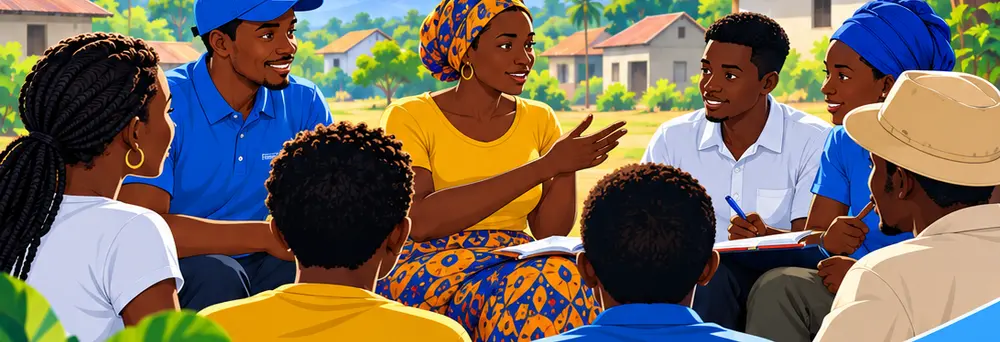 Illustration d’une réunion communautaire