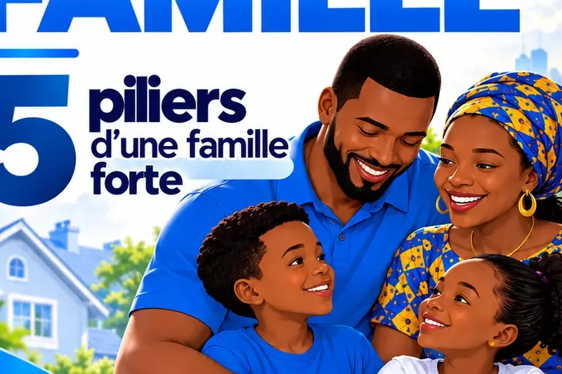 Illustration d’une famille réunie